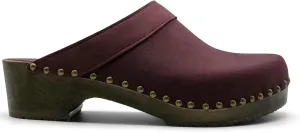Sandgrens Handmade Swedish Wood Clogs for Men, Low Heel Mule | Bergen
