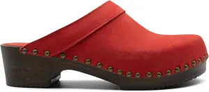 Sandgrens Handmade Swedish Wood Clogs for Men, Low Heel Mule | Bergen