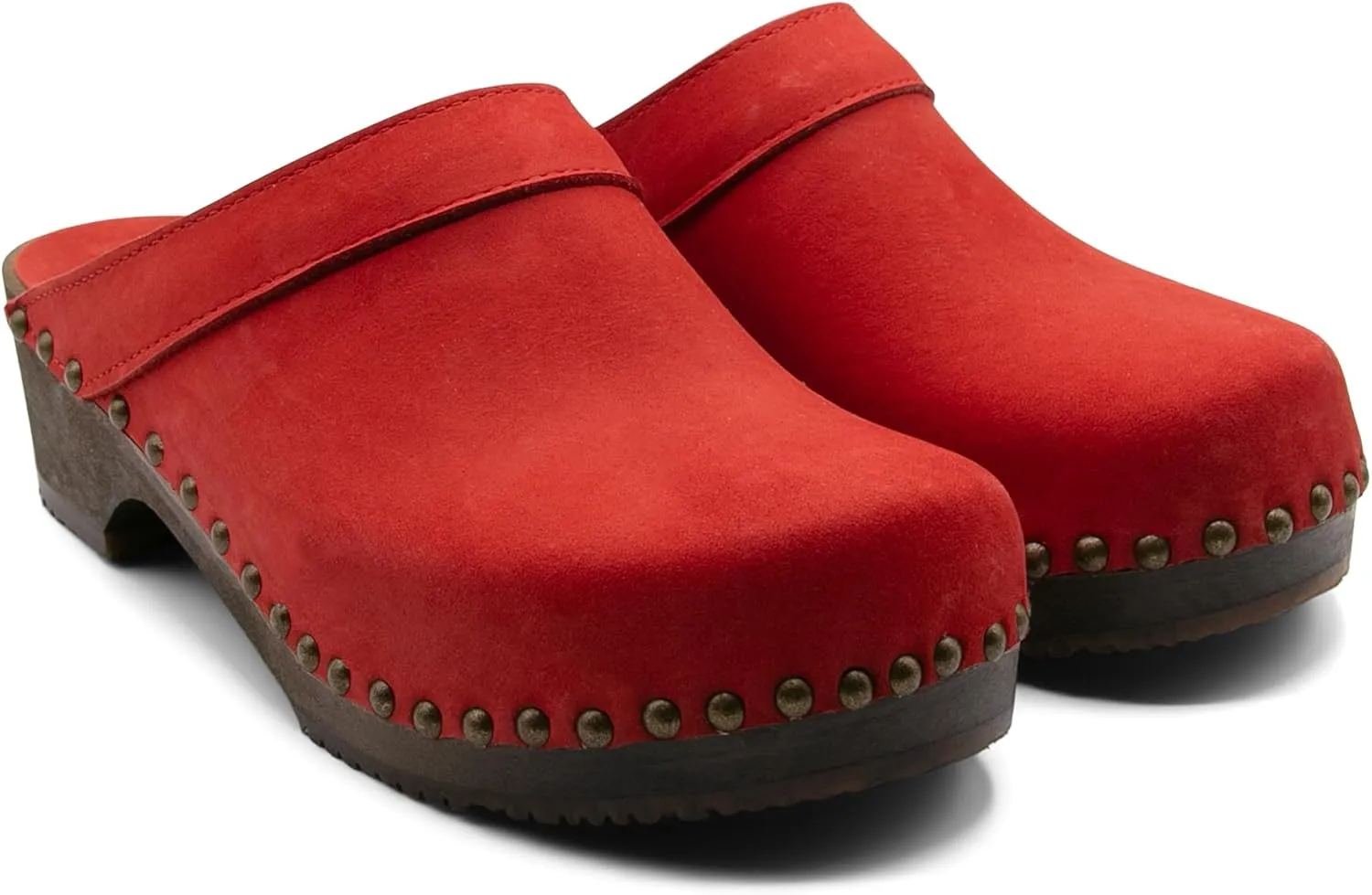 Sandgrens Handmade Swedish Wood Clogs for Men, Low Heel Mule | Bergen