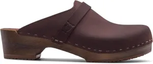 Sandgrens Handmade Swedish Wood Clogs for Men, Low Heel Mule | Malmö
