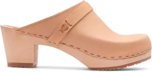 Sandgrens Handmade Swedish Wood Clogs for Women, High Heel Mule | Dublin