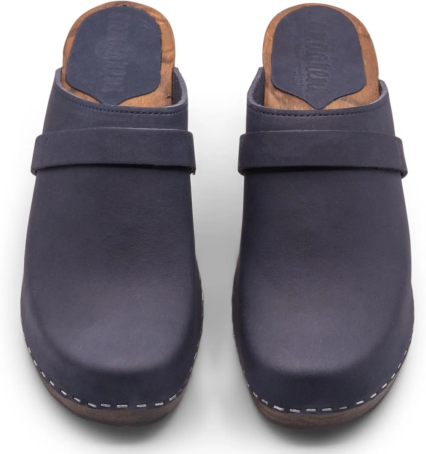 Sandgrens Handmade Swedish Wood Clogs for Women, High Rise Mule | Maya