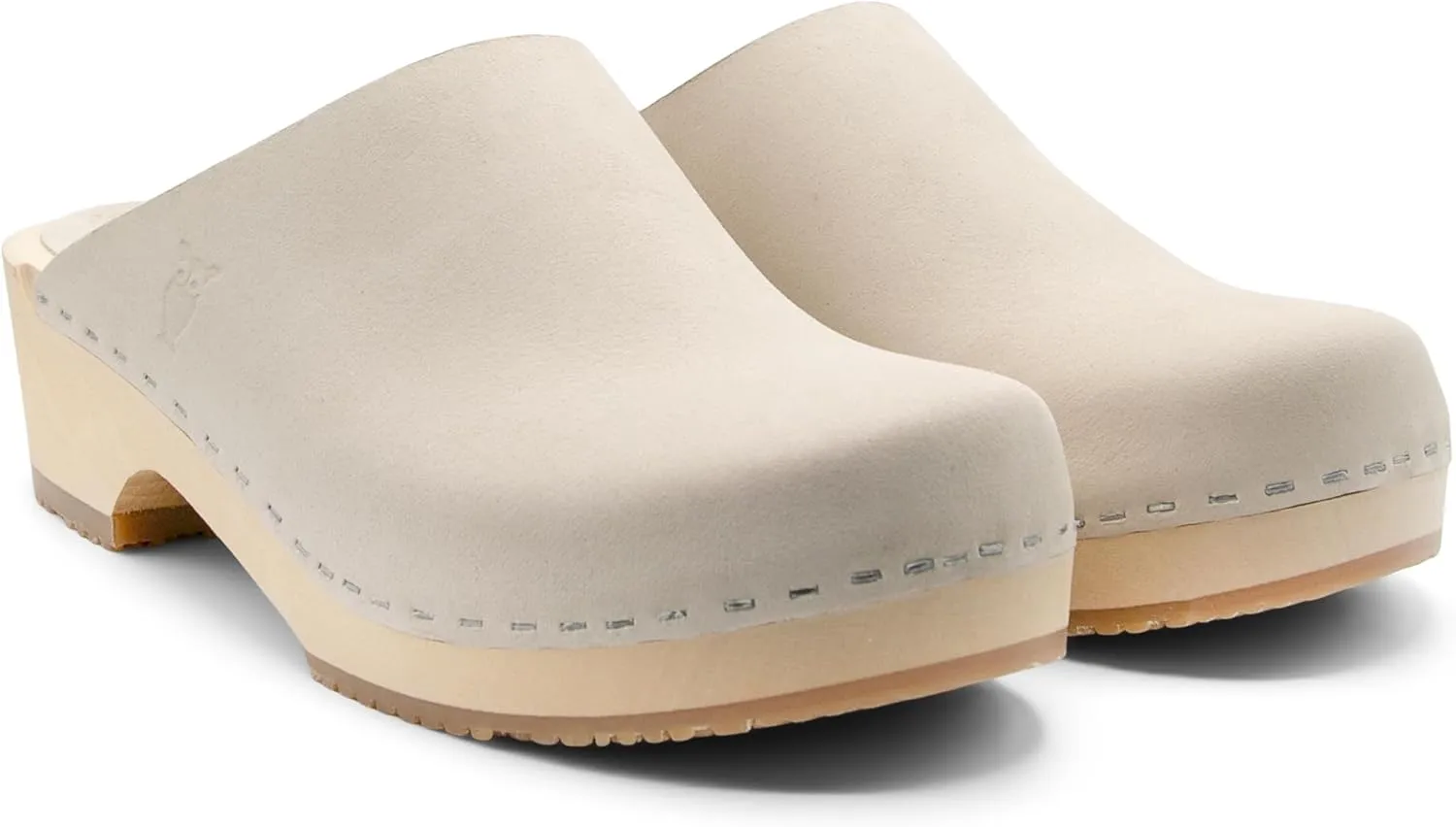 Sandgrens Handmade Swedish Wood Clogs for Women, Low Heel Mule | Austin