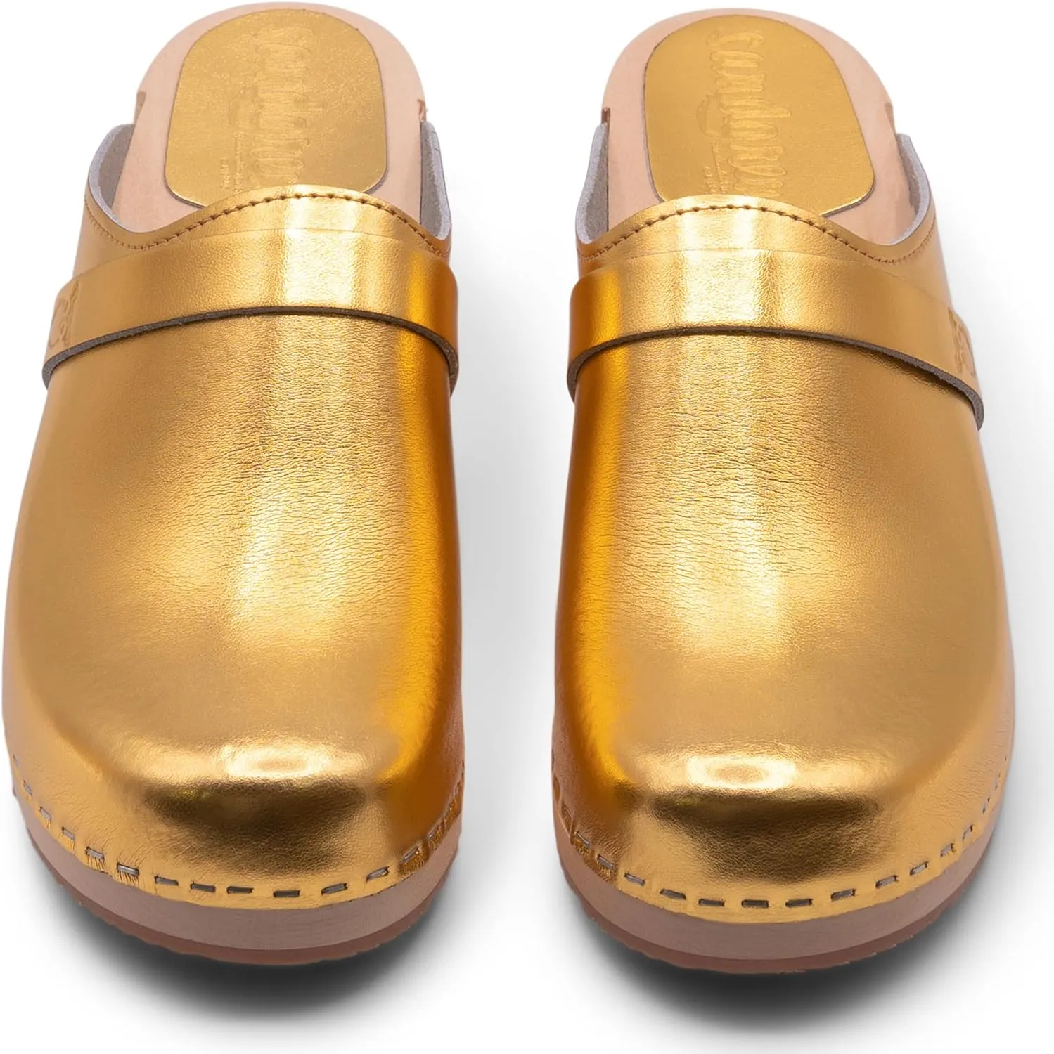 Sandgrens Handmade Swedish Wood Clogs for Women, Low Heel Mule | Tokyo