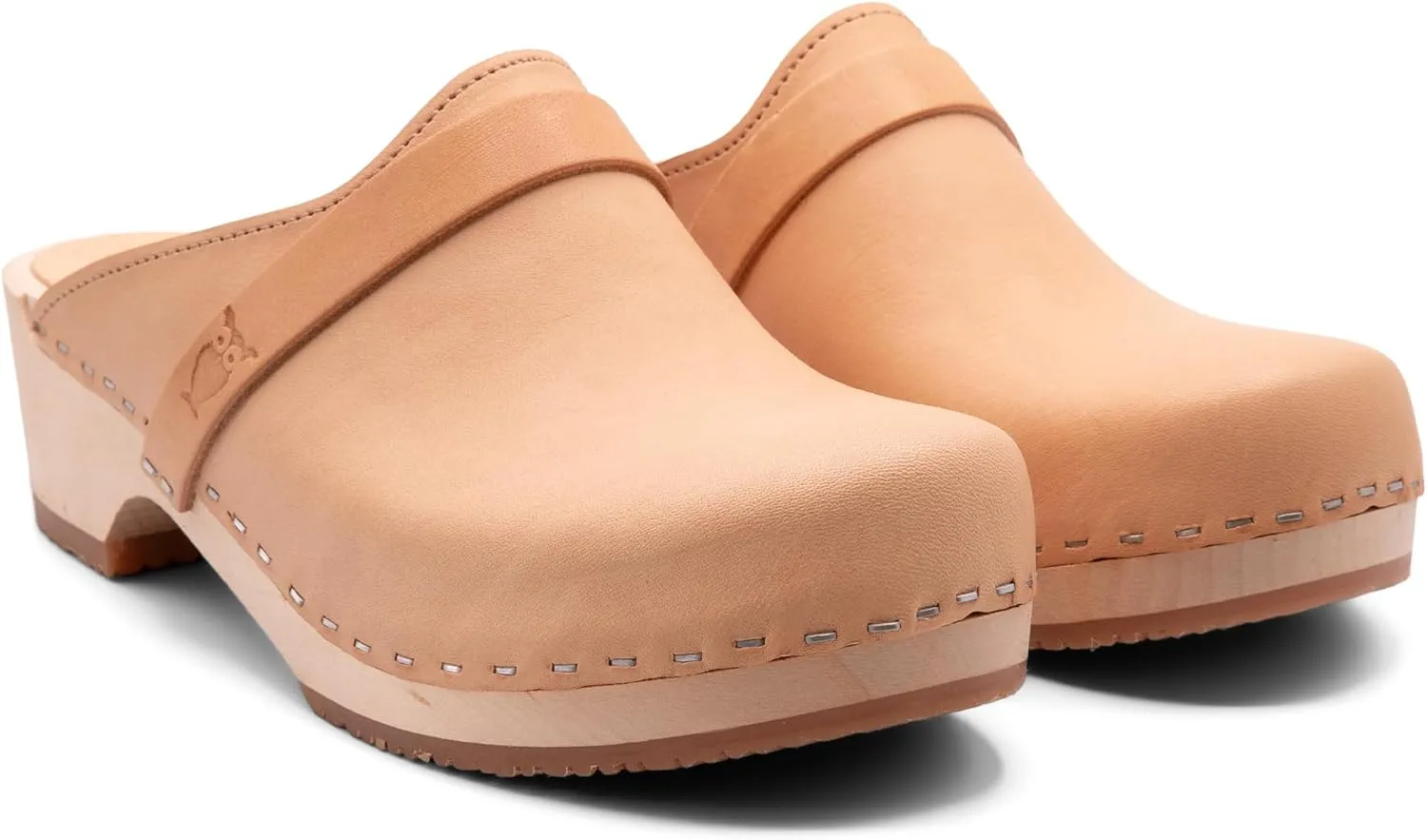 Sandgrens Handmade Swedish Wood Clogs for Women, Low Heel Mule | Tokyo