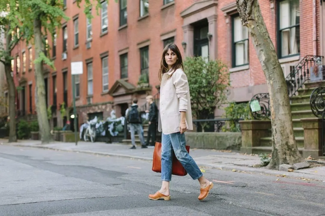 Sandgrens Handmade Swedish Wood Clogs for Women, Low Heel Mule | Tokyo