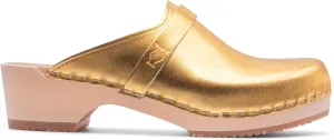 Sandgrens Handmade Swedish Wood Clogs for Women, Low Heel Mule | Tokyo