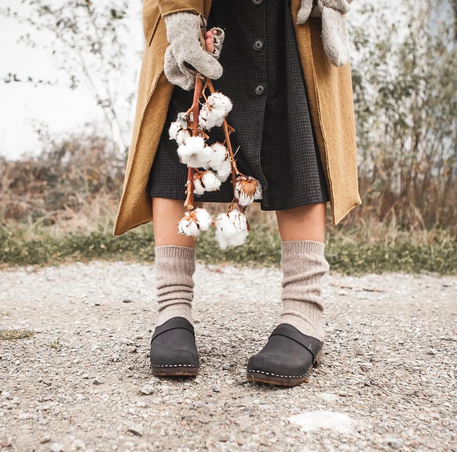 Sandgrens Handmade Swedish Wood Clogs for Women, Low Heel Mule | Tokyo