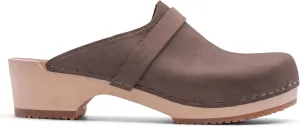 Sandgrens Handmade Swedish Wood Clogs for Women, Low Heel Mule | Tokyo