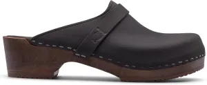 Sandgrens Handmade Swedish Wood Clogs for Women, Low Heel Mule | Tokyo