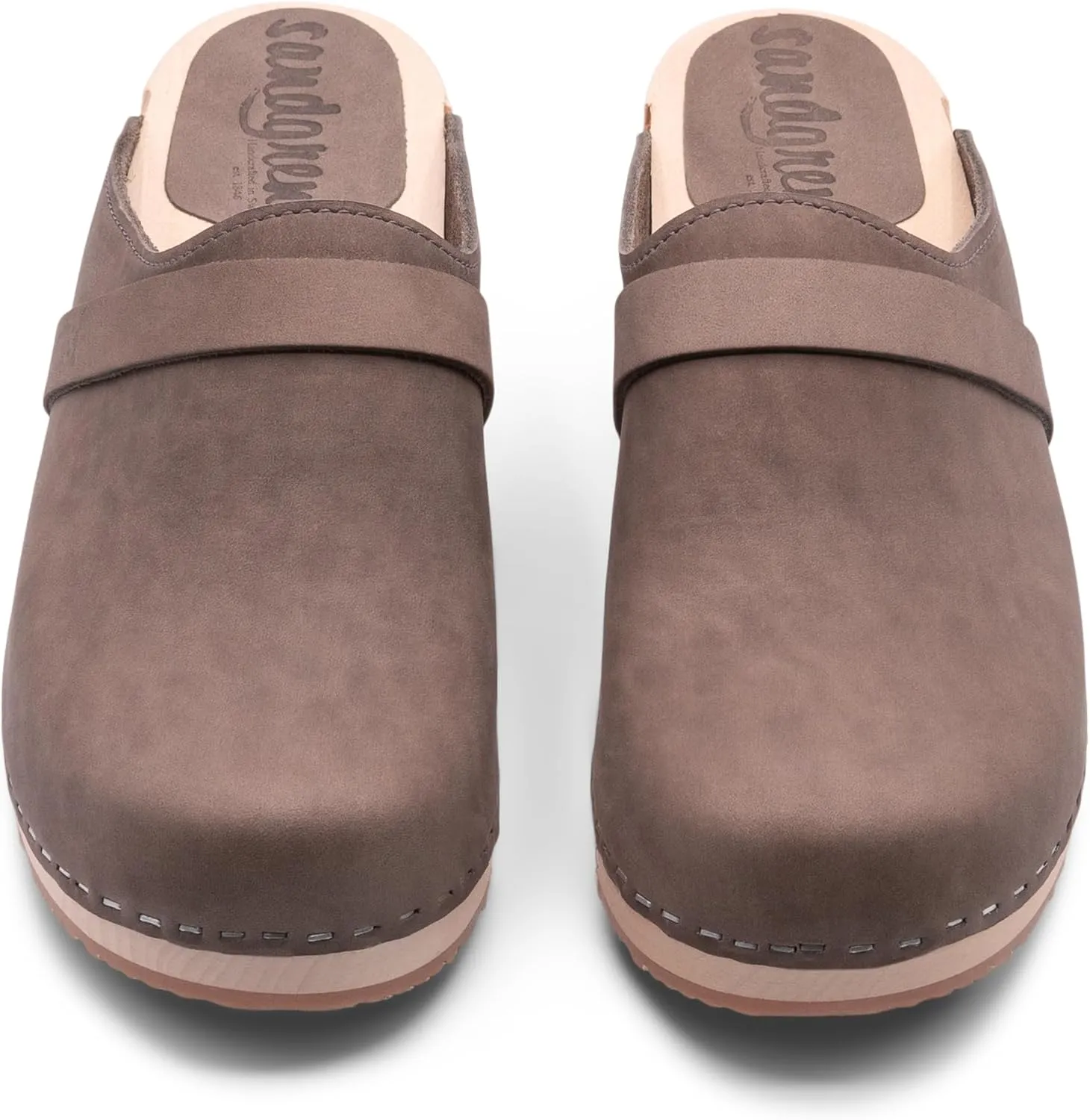 Sandgrens Handmade Swedish Wood Clogs for Women, Low Heel Mule | Tokyo