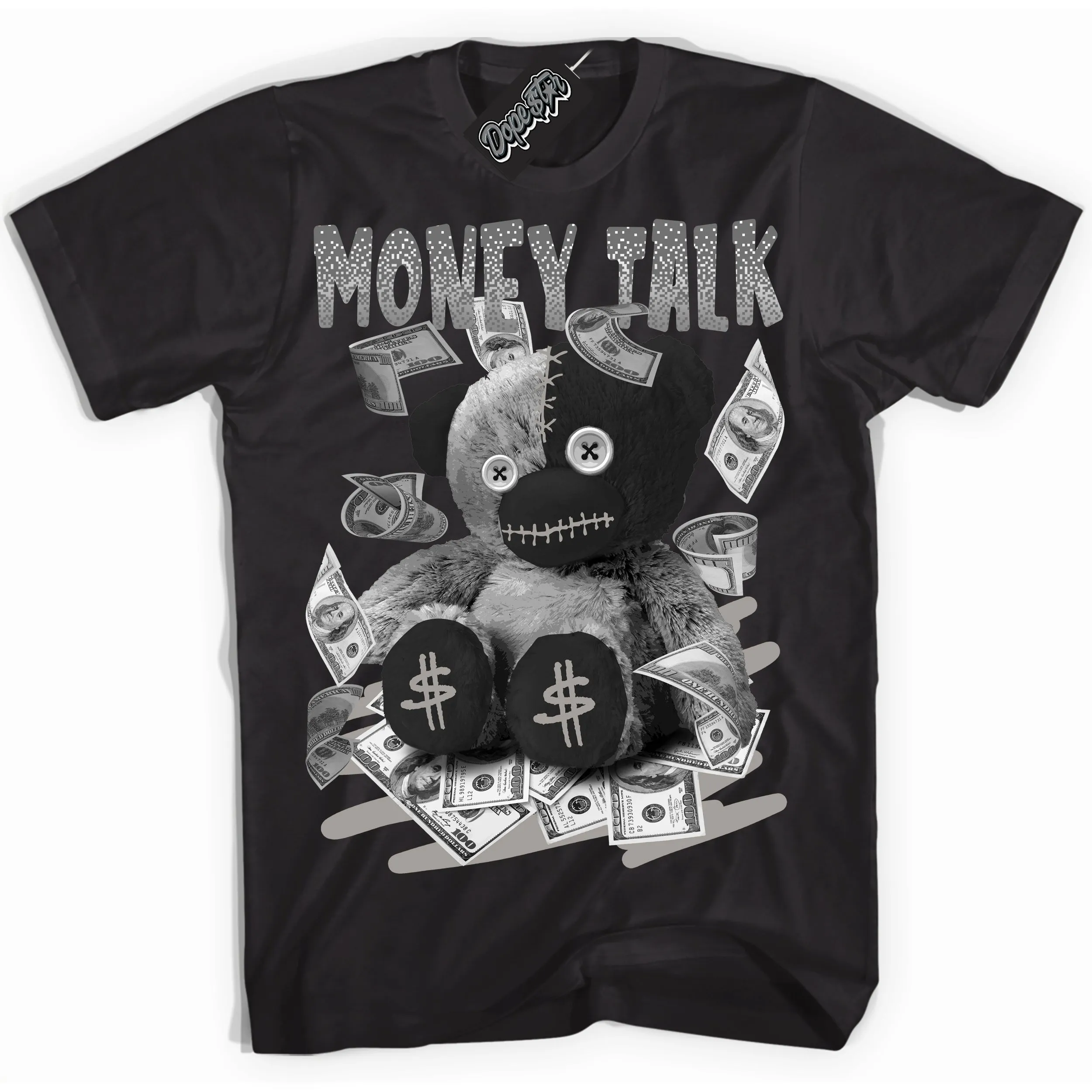 Satin Shadow 1s Sneaker Shirt Money Talk Bear Graphic