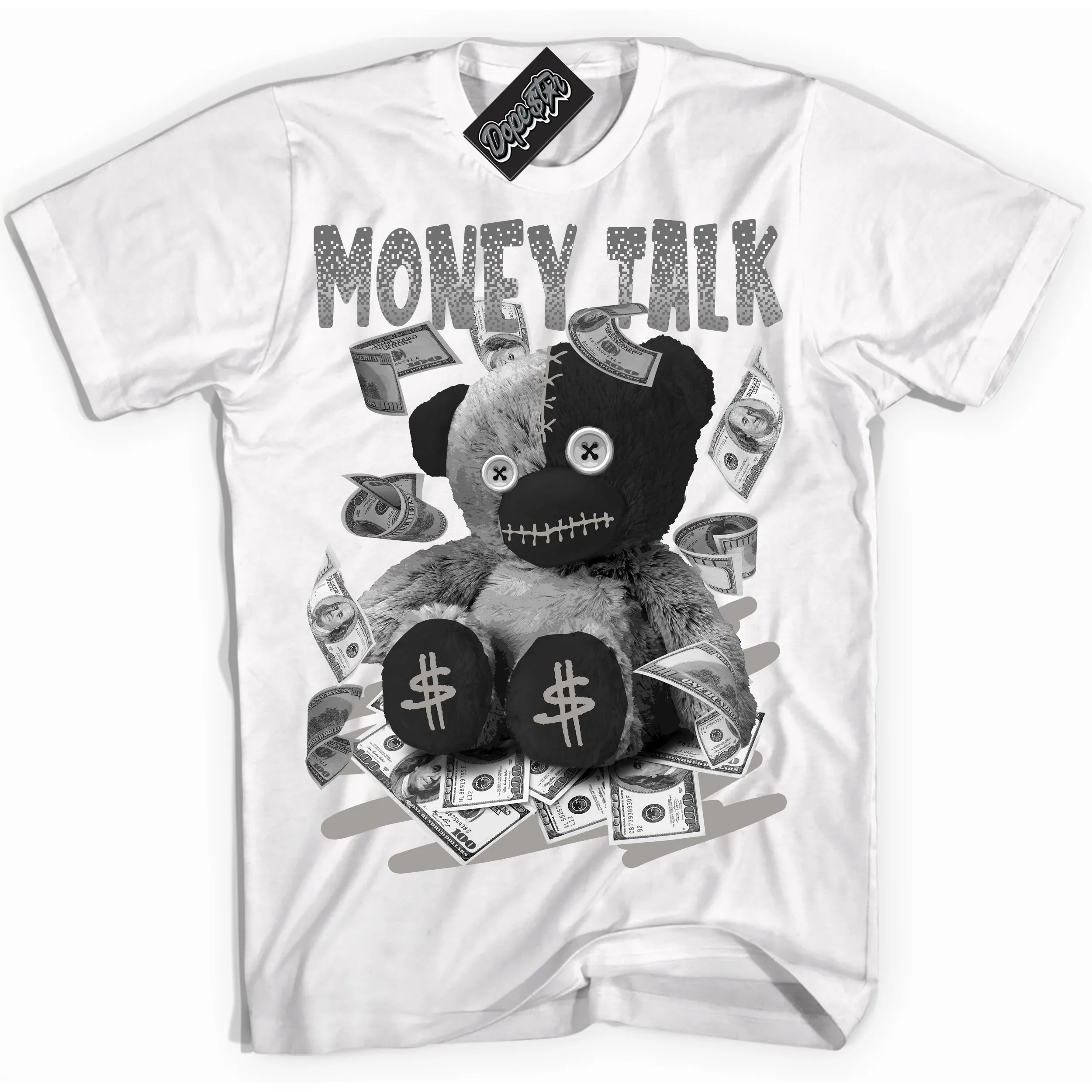Satin Shadow 1s Sneaker Shirt Money Talk Bear Graphic