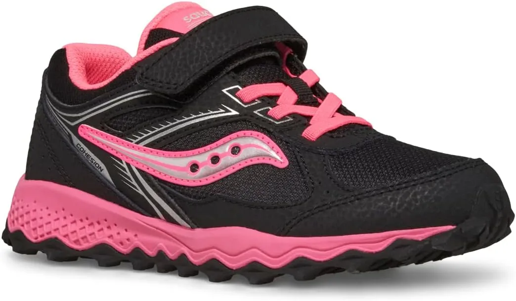 Saucony Unisex-Child Cohesion Tr14 Alternative Closure Trail Running Shoe