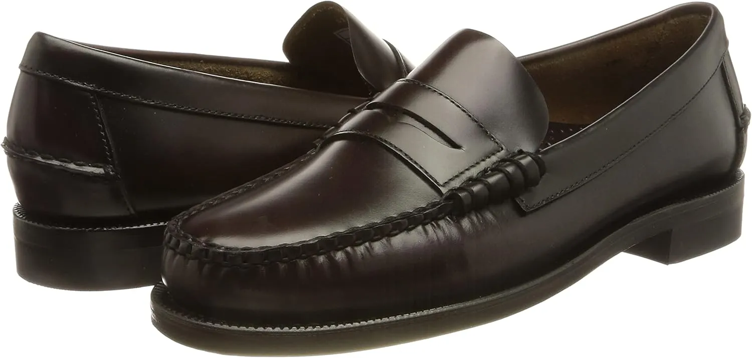 Sebago Clovehitch II FGL Waxed Boat Shoes - Leather Moccasins for Men with Breathable Mesh Panels, Anatomical EVA Midsoles, and Slip-Resistant Outsoles