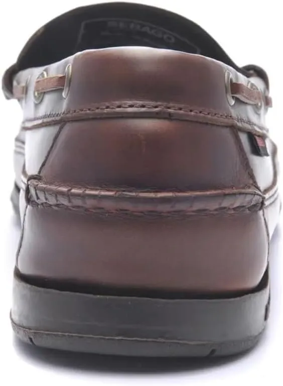 Sebago Sloop Waterproof Boat Shoes - Full-Grain Leather Loafer-Style Moccasins with Snug Leather Sock Lining and Non-Marking, Non-Slip Rubber Outsoles