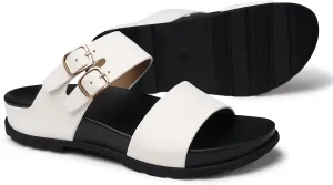 SHIBEVER Flat Sandals for Women Dressy: Summer Arch Support Comfortable Slip On Slide Sandal