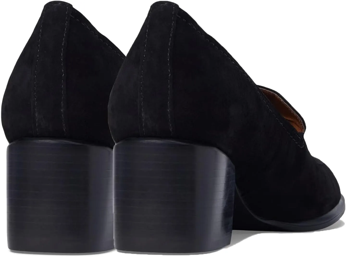 SHODENSE Women Round Toe Chunky Heel Loafers Tassel Slip On Suede Loafer Pumps Fringed Vintage 2 inch Mid Block Heel Dress Shoes with Tassels Comfortable Office Ladies Casual Walking 4-11 M US