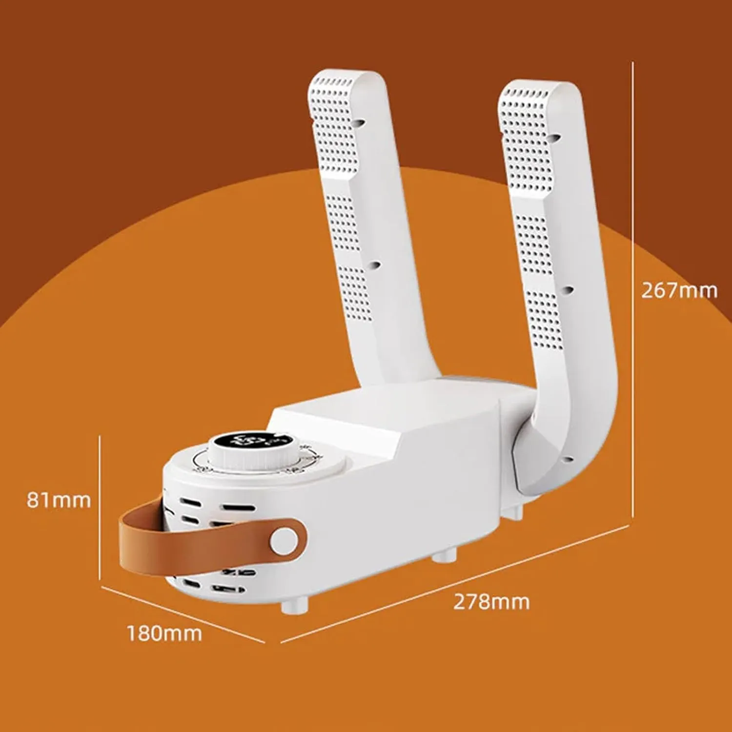 Shoe Dryer,Deodorizing Boot & Sneaker Dryer with Rapid 360° Drying, Intelligent Timing, Auto-Off Timer, Foldable Design, Low Noise, Smart Panel, for Work Boots, Shoes, Slippers (Style 1)