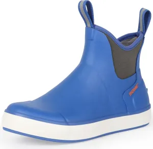 Showave Men’s Deck Boots Waterproof Ankle Saltwater Rain Boot Fishing Rubber Boots Slip On Neoprene Boat Booties Work Sailing Boot For Men