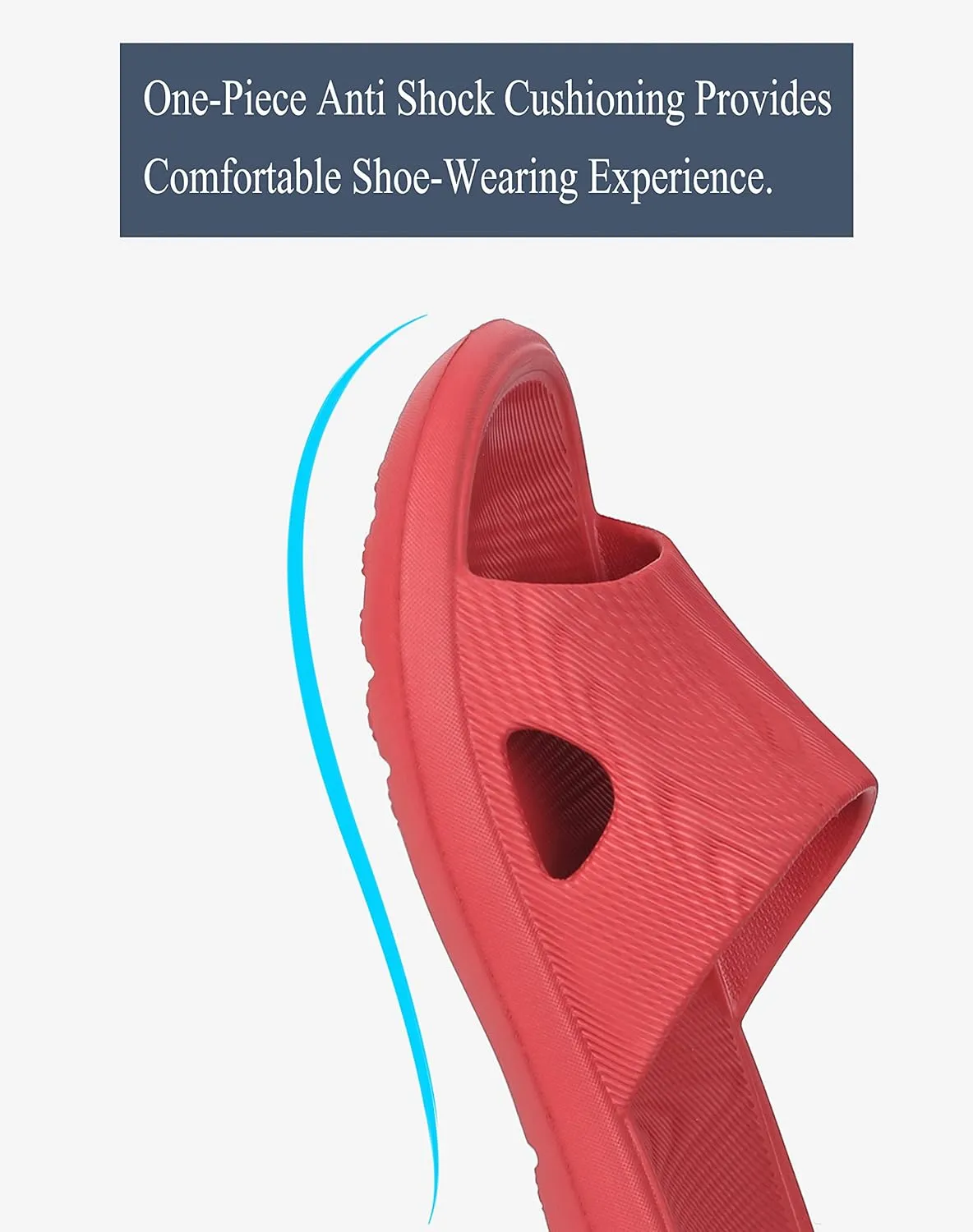 Shower Slipper, Bathroom Non-Slip Slippers, House and Pool Sandals, In-Door Slipper with Massaging Effect