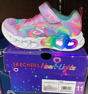 SKECHERS Girls Light-Up Sneaker size 11