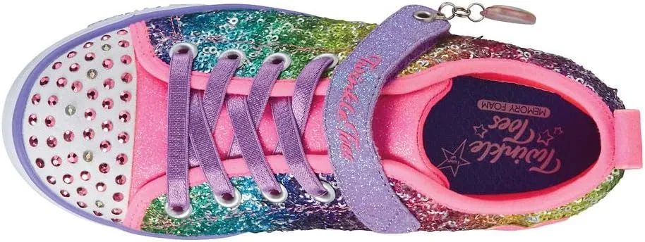 Skechers Girl's Sparkle Lite-Sequins So Bright Sneaker