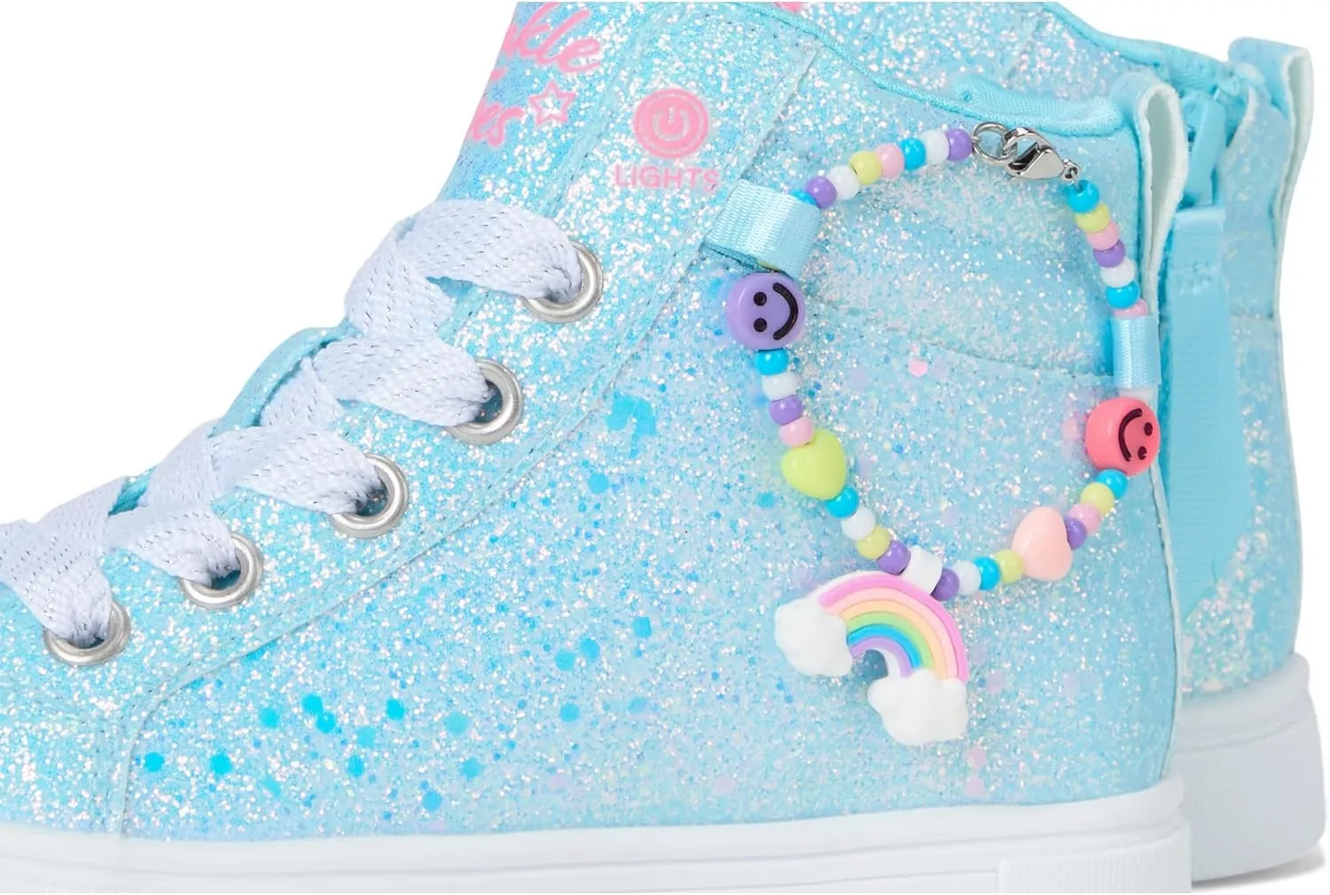 Skechers Girls' Twinkle Sparks-Charm Bestie Sneaker