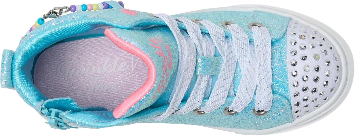 Skechers Girls' Twinkle Sparks-Charm Bestie Sneaker