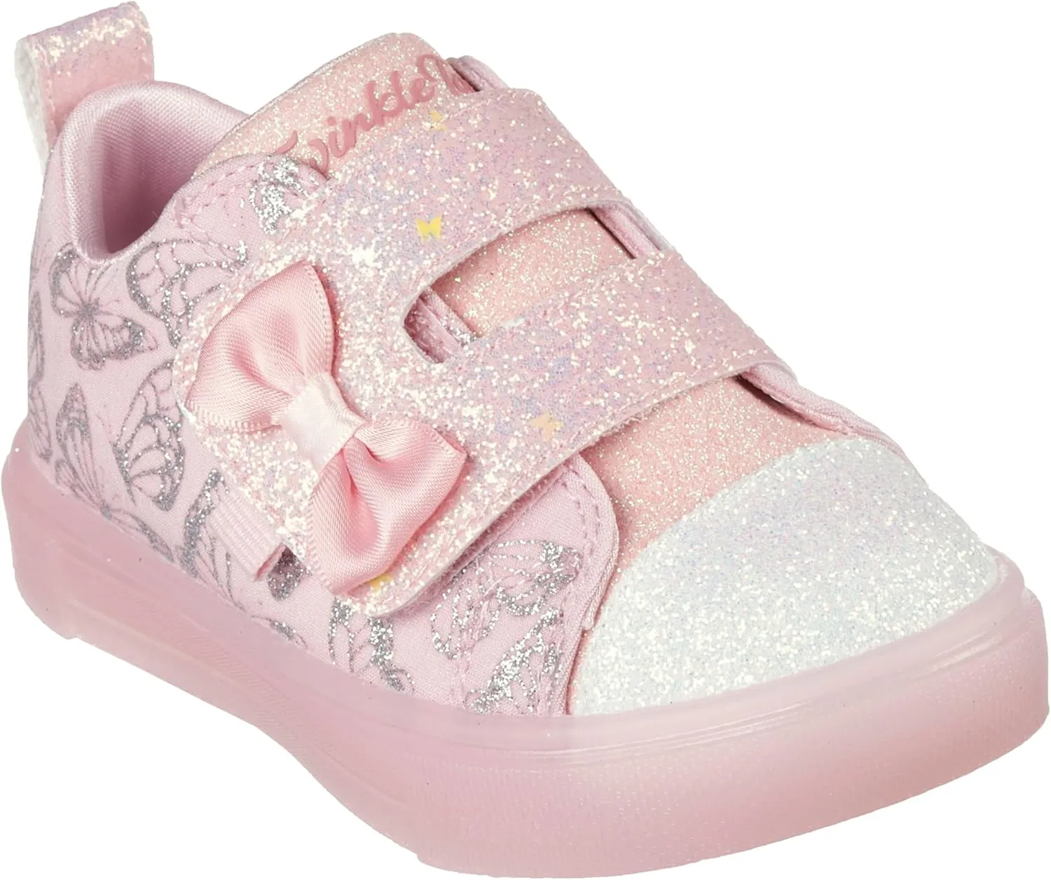 Skechers Girls' Twinkle Sparks ICE-Heather Sneaker