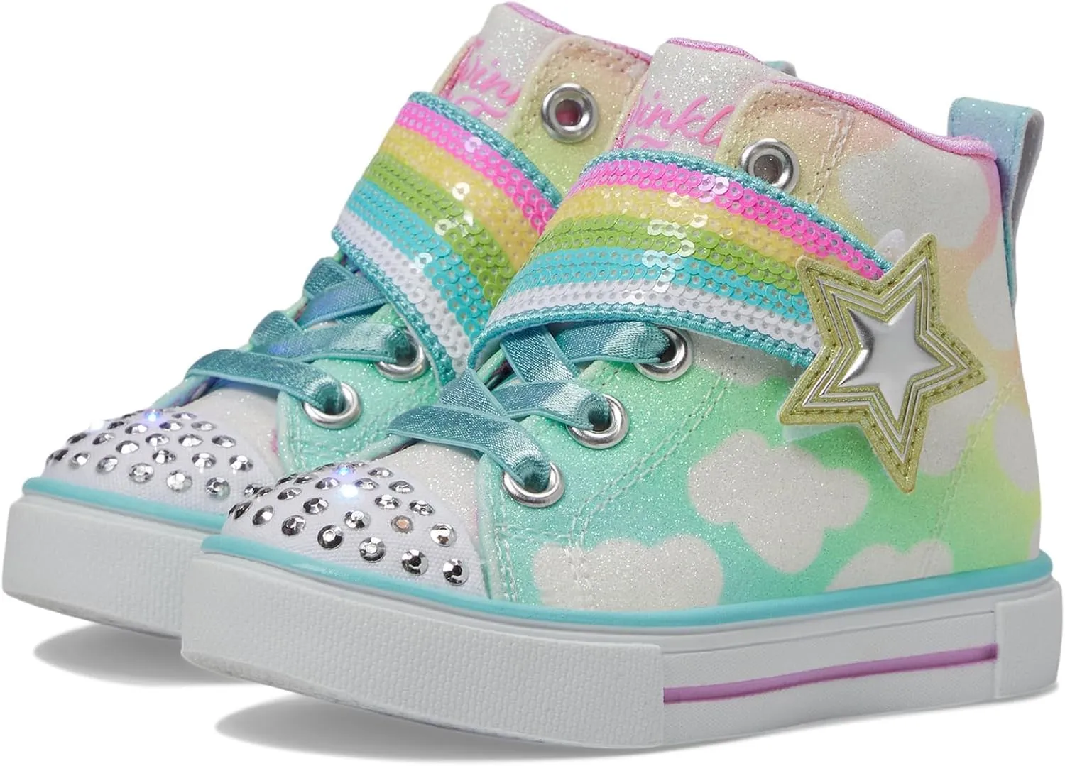 Skechers Girl's Twinkle Sparks-Shooting Star Brights Sneaker