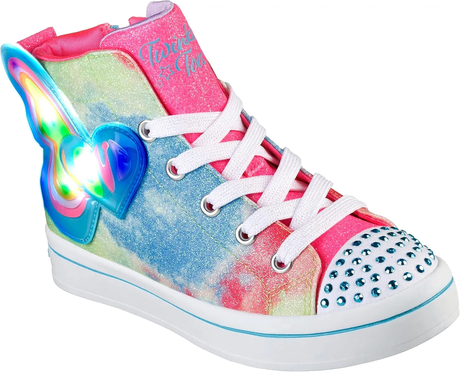 Skechers Girl's Twinkle Toes TWI-Lites 2.0-Butterfly Love Sneaker