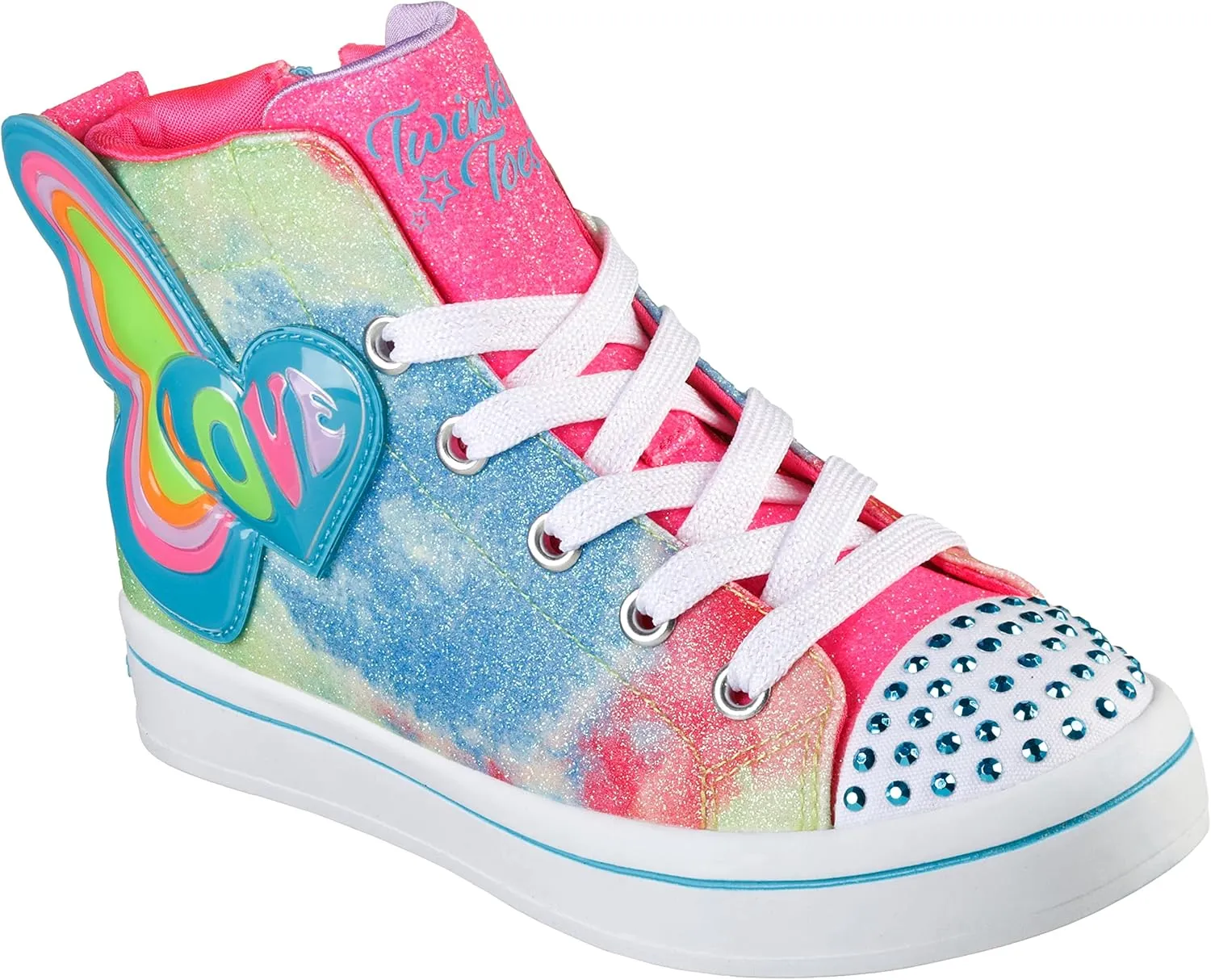 Skechers Girl's Twinkle Toes TWI-Lites 2.0-Butterfly Love Sneaker