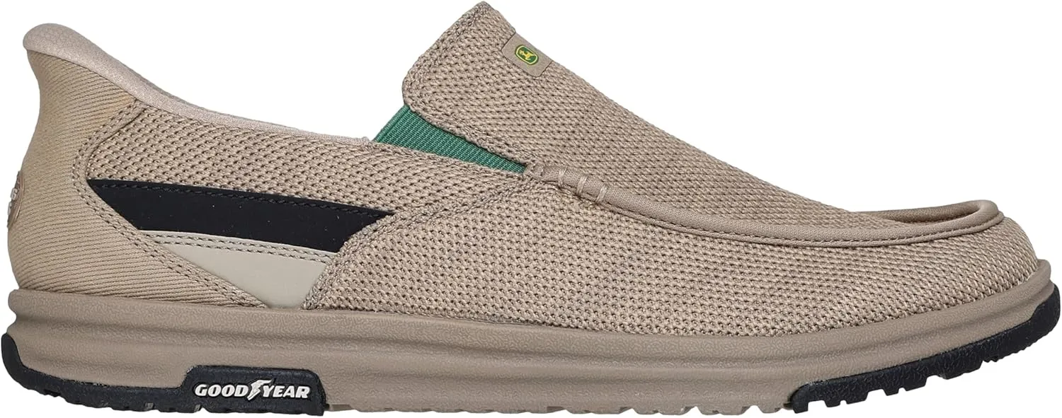 Skechers Men's John Deere Mesh Moc Toe Dual Gore Slip-ins, Melson 2.0 Chaz Loafer