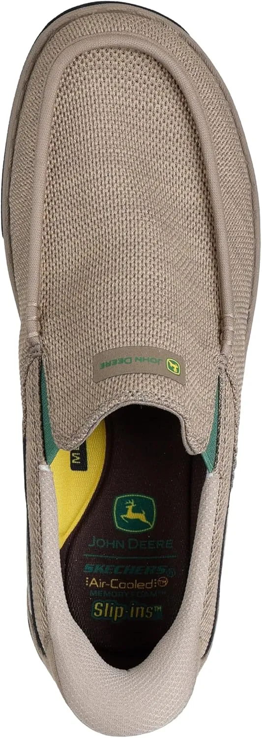 Skechers Men's John Deere Mesh Moc Toe Dual Gore Slip-ins, Melson 2.0 Chaz Loafer