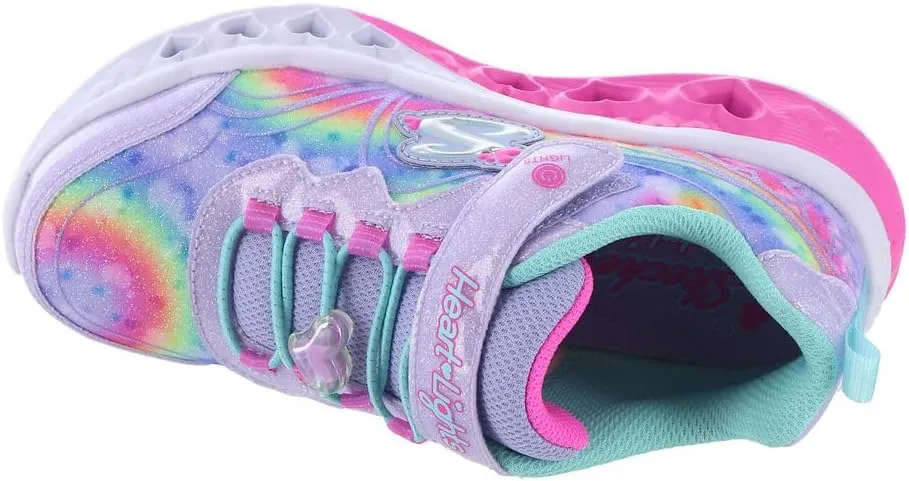 Skechers Unisex-Child Flutter Heart Lights-Groovy Sneaker