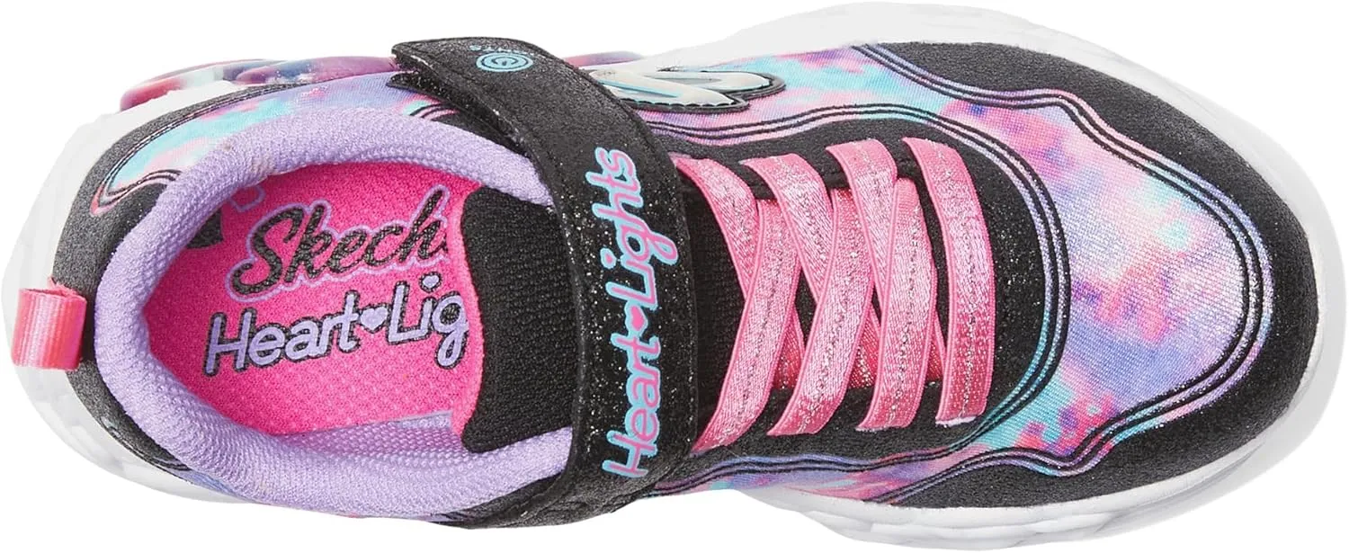 Skechers Unisex-Child Infinite Heart Lights-Color Sneaker