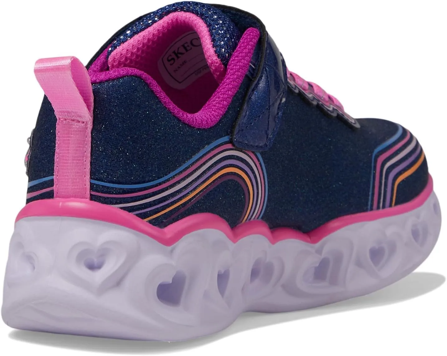 Skechers Unisex-Child Lights-Retro Hearts Sneaker