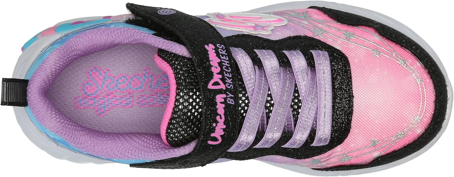 Skechers Unisex-Child Unicorn Dreams-Wishful Magi Sneaker
