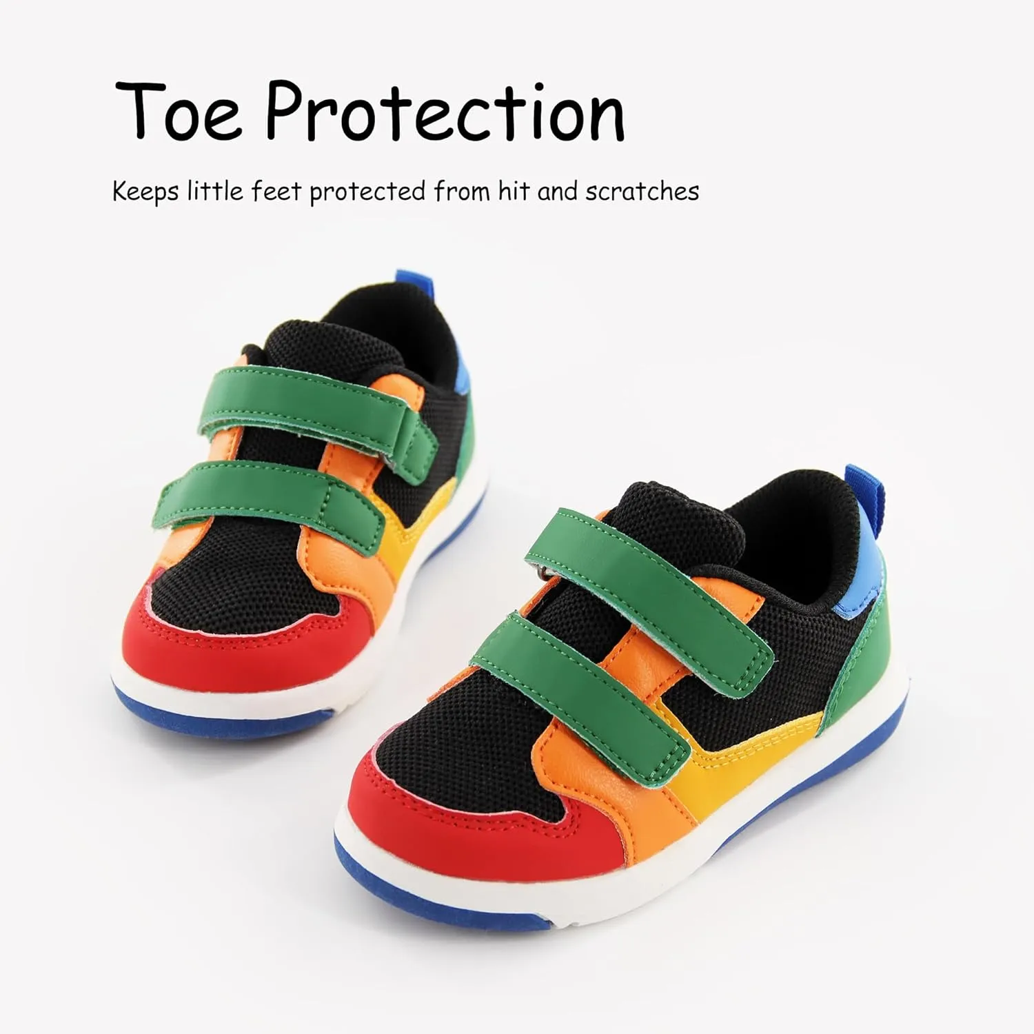 SKYWHEEL Toddler Boys Girls Tennis Shoes Kids Slip On Barefoot Shoes Wide Casual Walking Running Sneakers for Little Kids