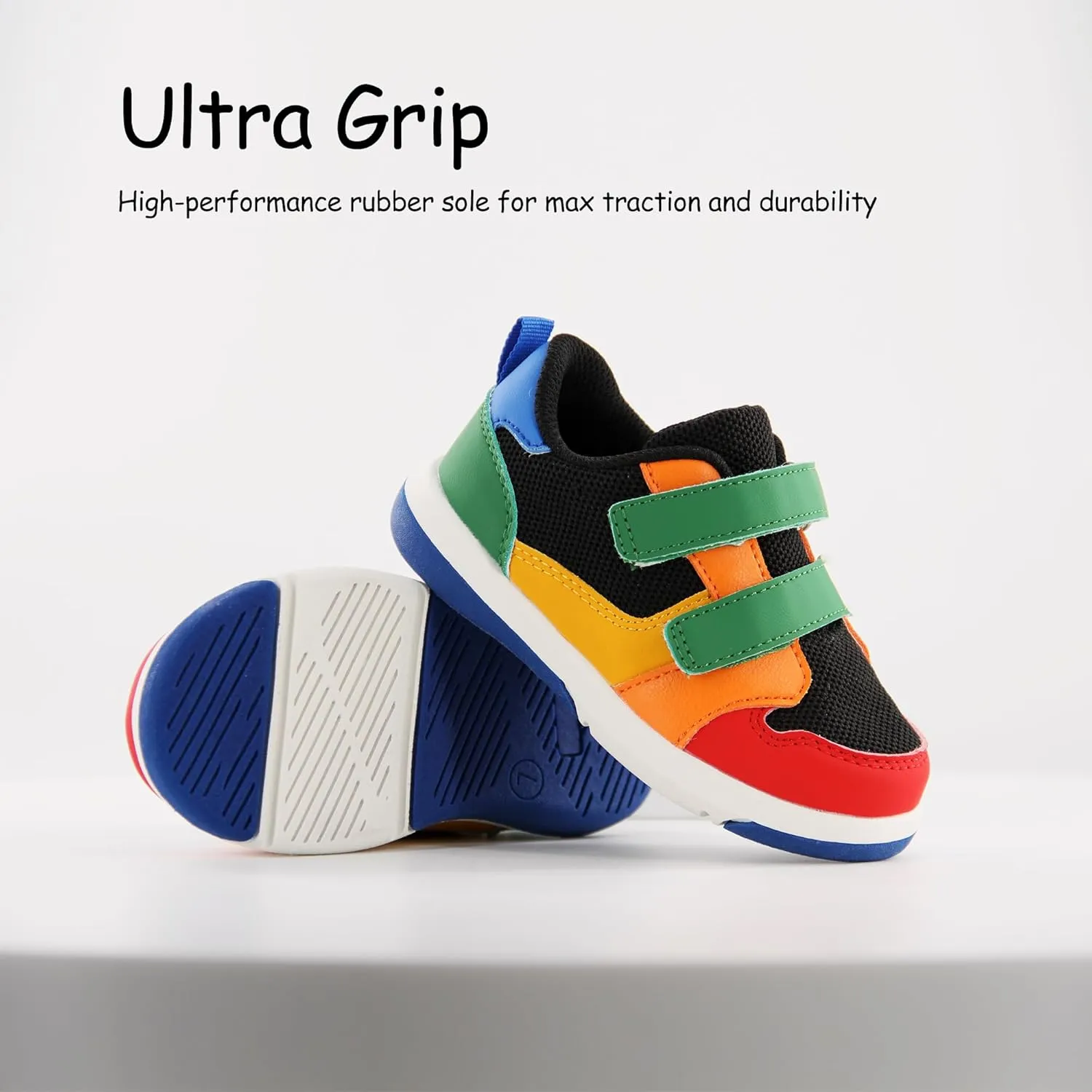 SKYWHEEL Toddler Boys Girls Tennis Shoes Kids Slip On Barefoot Shoes Wide Casual Walking Running Sneakers for Little Kids
