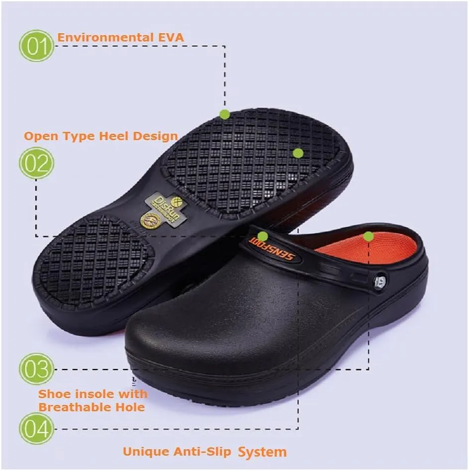 Slip Resistant Shoes - Kitchen Work Shoes for Men Slip-Resistant Safety Shoes for Men Women