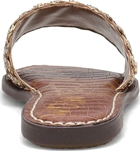 Slip Wheat Multi Expiring soon Flats Edelman Sandals Footbed On Sam Cushioned Woven Geraldine Attentive support