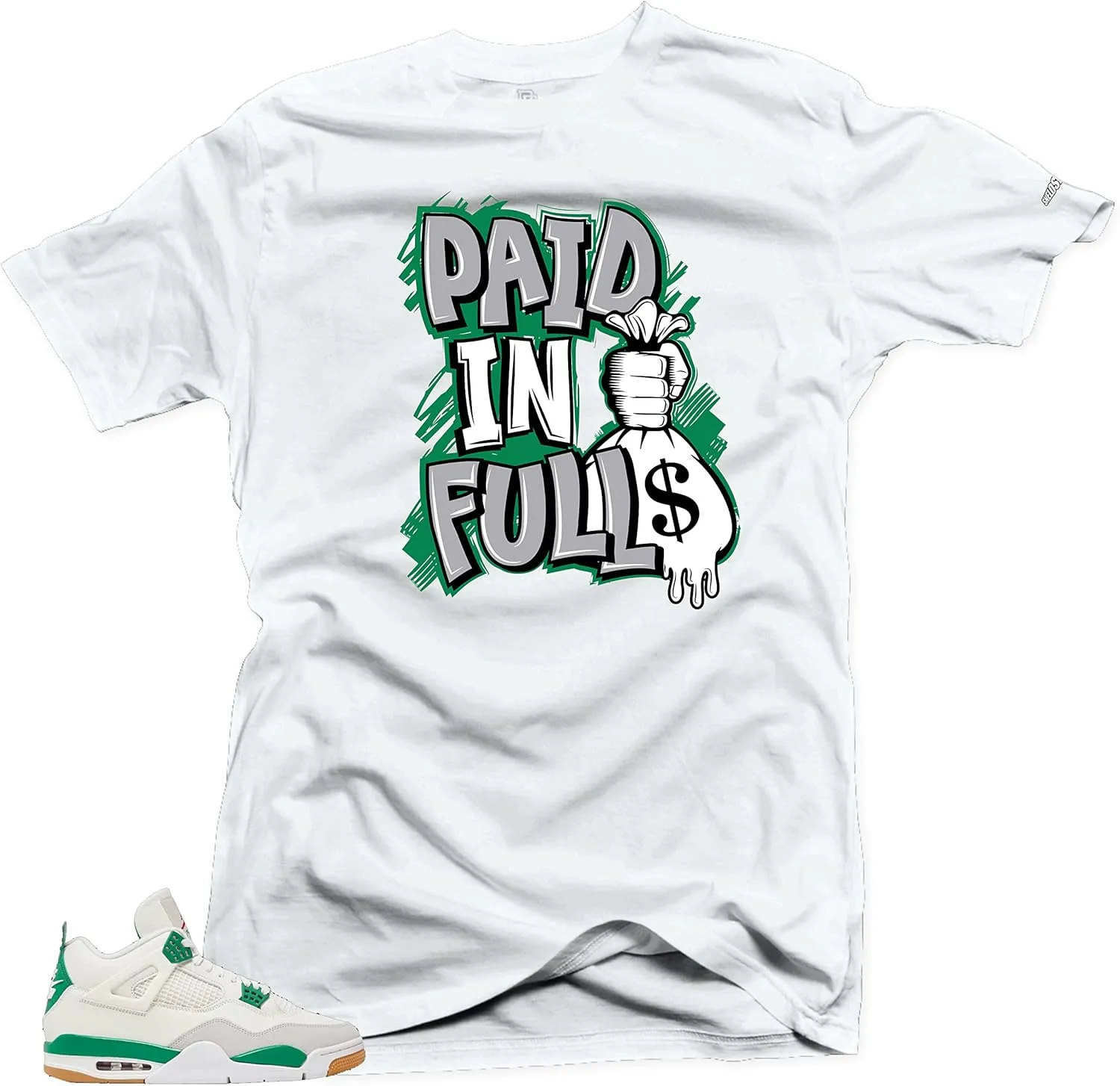 SNELOS Shirt to Match Jordan SB 4 Green Pine Match Sneaker tee