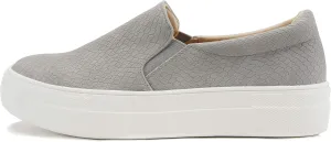 Soda Hike ~ Slip On Double Layer Foam Padded Cushion Sock Fashion Sneakers (Grey Cobra, Numeric_9)