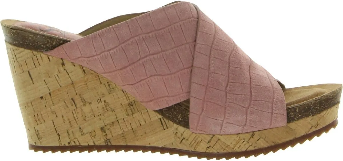 Sofft Womens Ciera Leather Padded Insole Wedge Heels