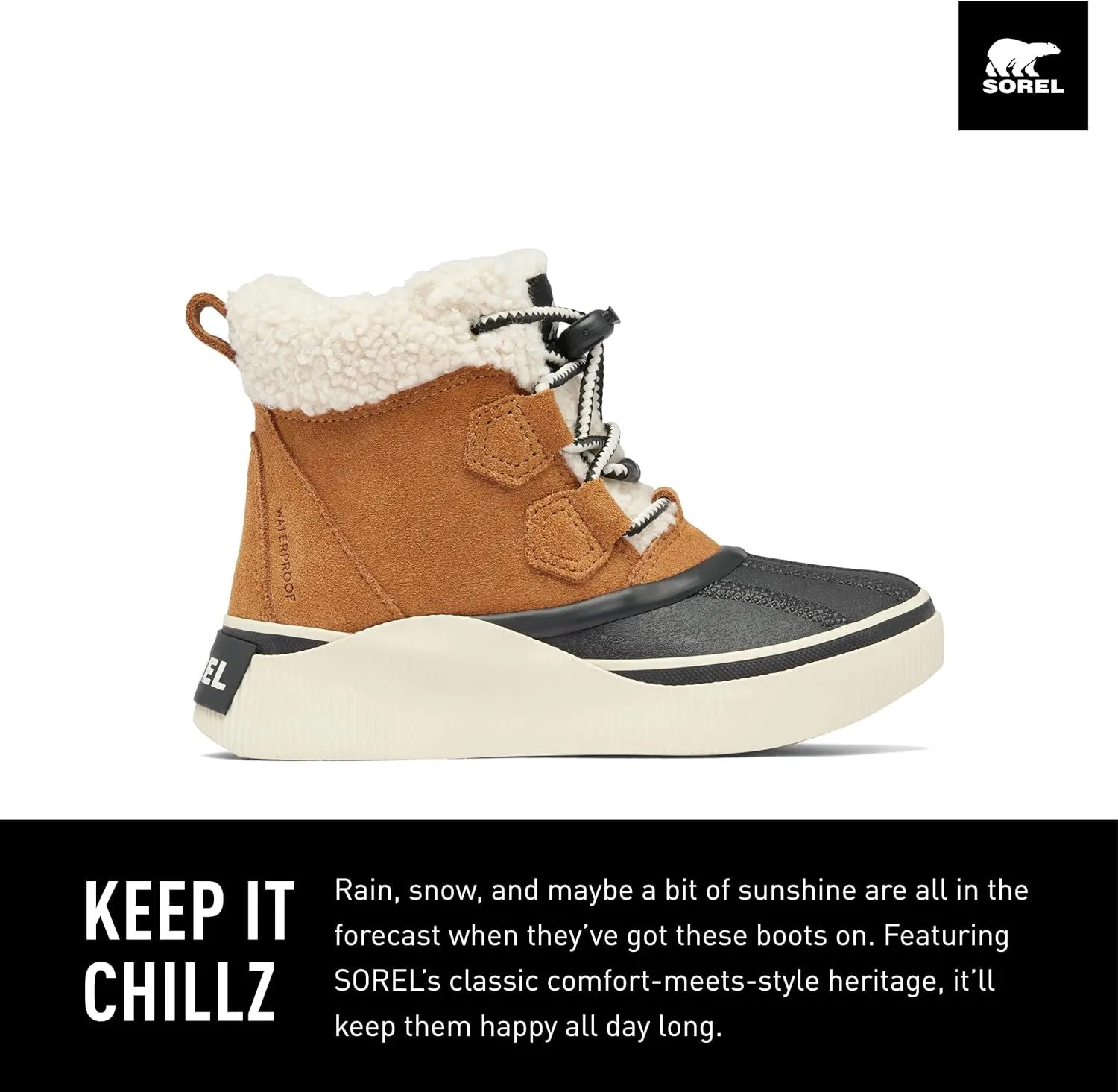 SOREL Children's Out N About lV Chillz Waterproof Boot