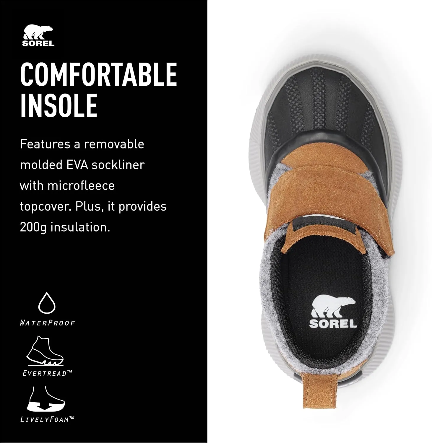 SOREL Children's Out N About lV Strap Waterproof Boot