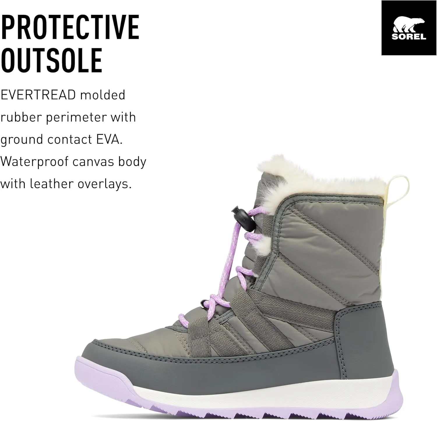 SOREL Children's Whitney ll Plus Lace Waterproof Boot