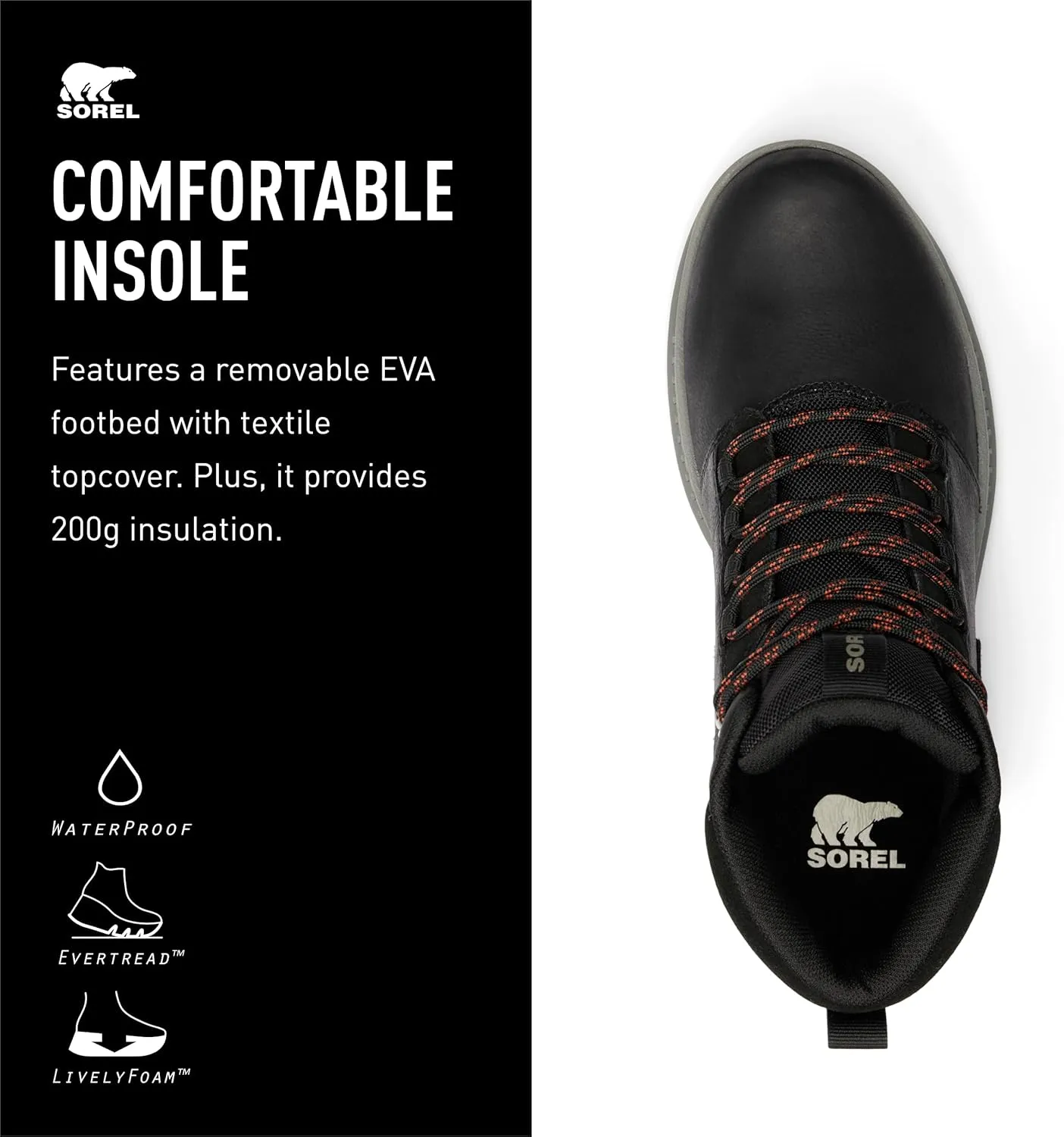SOREL Men's Mac Hill Lite Mid Plus Waterproof Boot